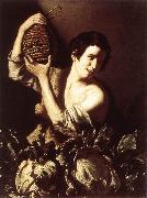 SALINI, Tommaso Boy with a Flask and Cabbages oil